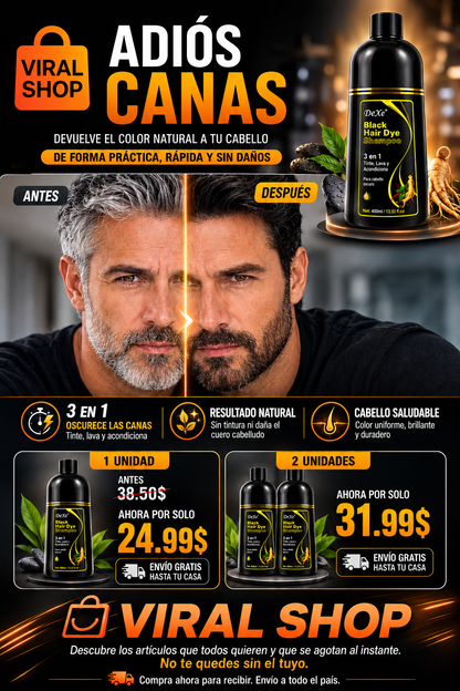 Shampoo Cubre Canas "Adiós canas"