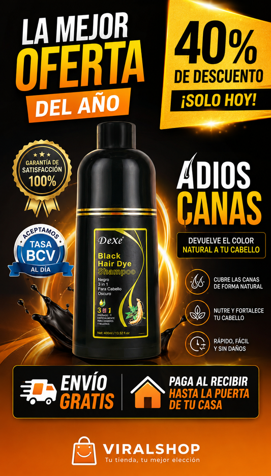 Shampoo Cubre Canas Adiós canas